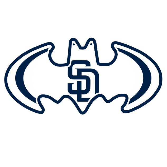 San Diego Padres Batman Logo DIY iron on transfer (heat transfer)